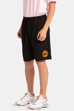 Quartersnacks Mens XL Black 70s Logo Gym Shorts Athletic Athleisure Retro A11-6